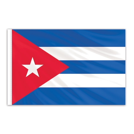 Cuba Indoor Nylon Flag 3'x5'